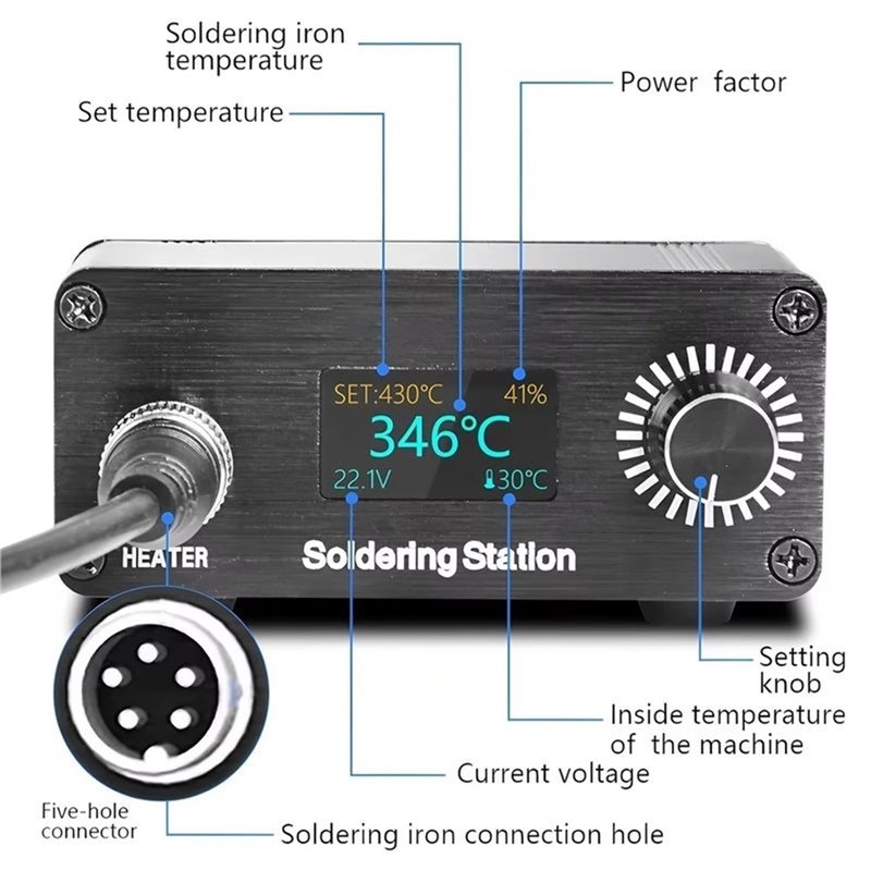 AB11-T12 家庭用修理はんだ付けステーションポータブル - T12 Soldering Station Oled のレビューと価格